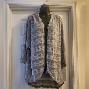 Lightweight Open Weave, Gray Cardigan